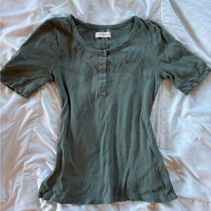 Lucky Brand Olive Short Sleeve Tee